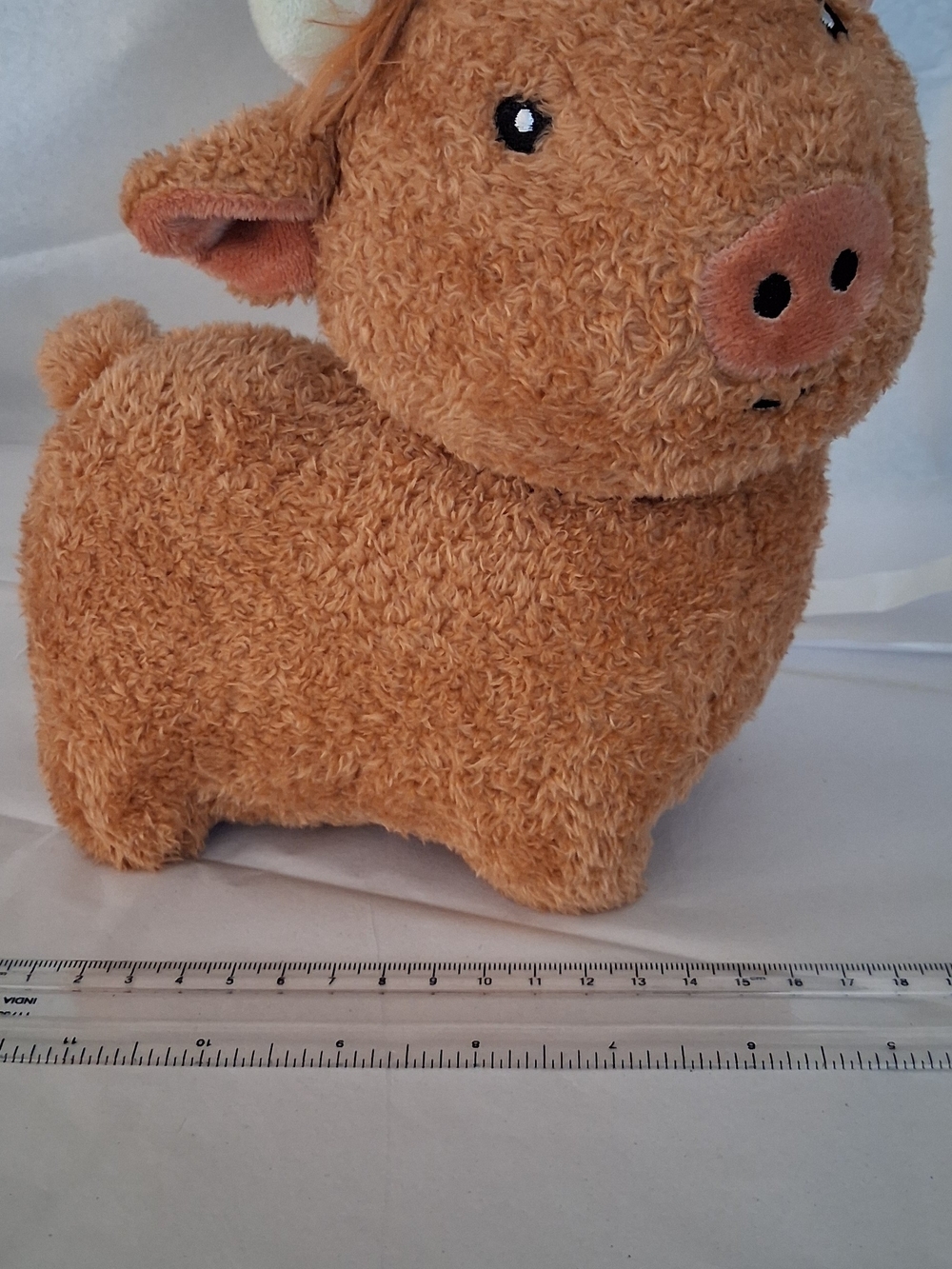 American Greetings Plush Pig Brown & Pink